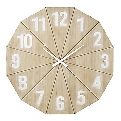 Wall Clock - Round - Natural