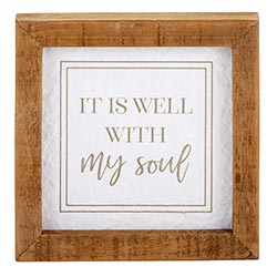Framed Tabletop - It is Well